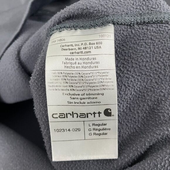 Carhartt Force Extremes Signature Graphic Hoodie Men L Gray Relaxed Fit Pullover - Picture 5 of 13